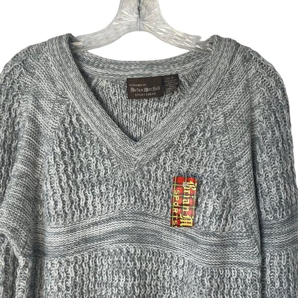 Brian MacNeil Sportswear Womens Cable Knit Sweater Gray Size Medium NEW - Picture 3 of 6